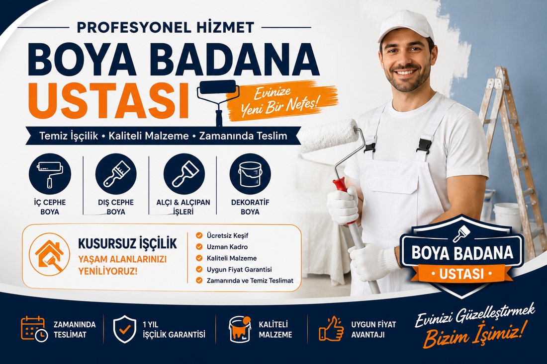 Ürkmez boya badana ustası – profesyonel boyacı